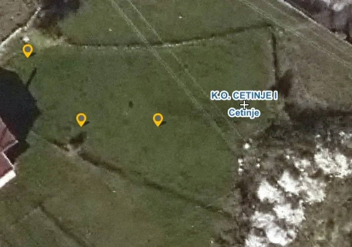 Prodaja, plac, 626m², Humci, Cetinje