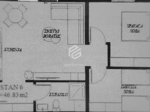 Sale, two bedroom apartment, 47m², Gorica C, Podgorica - image 14