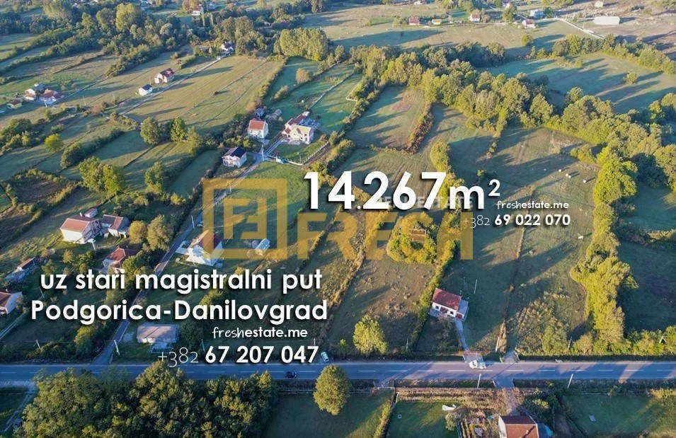 Prodaja, plac, 14261m², Danilovgrad, Crna Gora