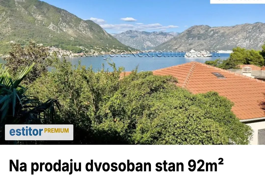 Prodaja, dvosoban stan, 92m², Dobrota, Kotor