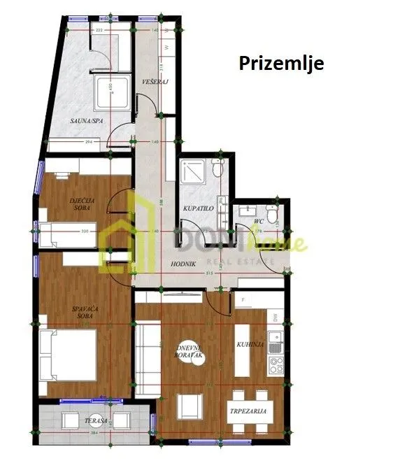 Sale, three bedroom apartment, 112m², Gorica C, Podgorica