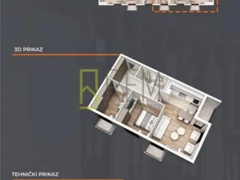 Sale, two bedroom apartment, 61m², Stari Aerodrom, Podgorica - image 11