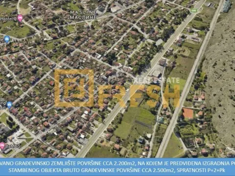 Prodaja, plac, 2200m², Masline, Podgorica