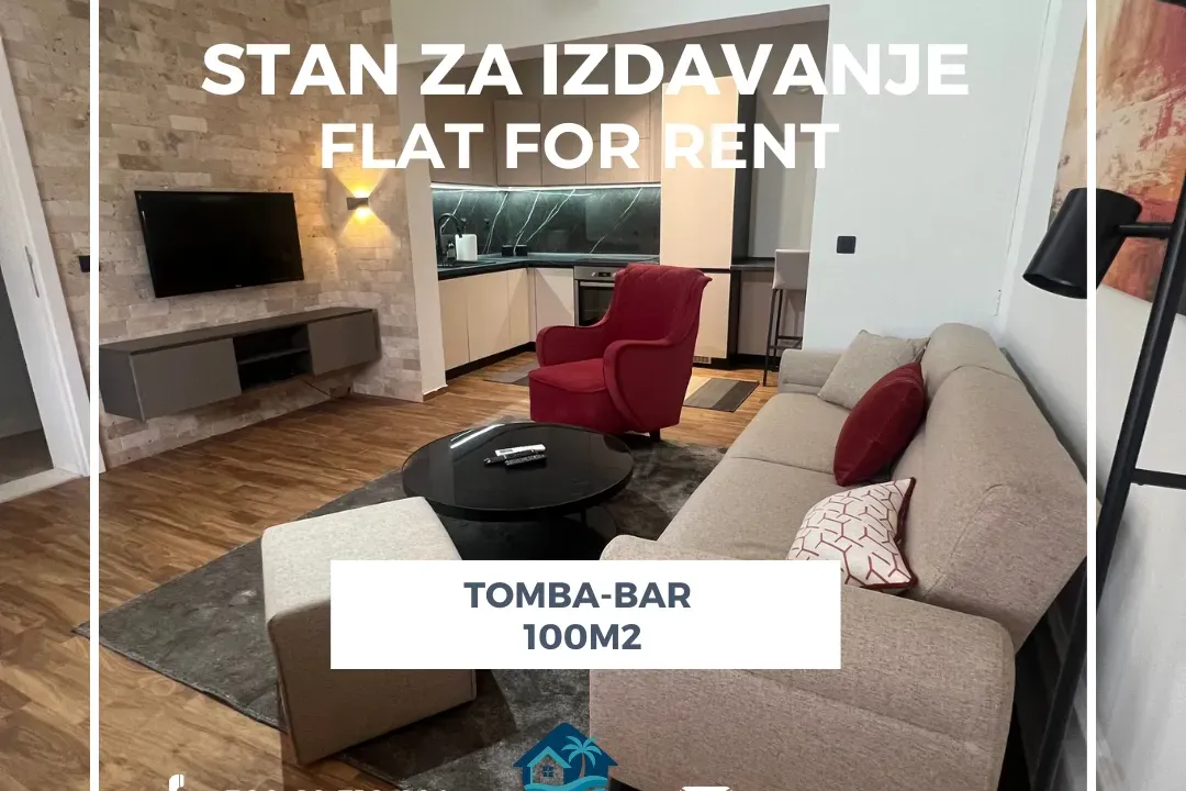 Rent, three bedroom apartment, 100m², Tomba, Bar