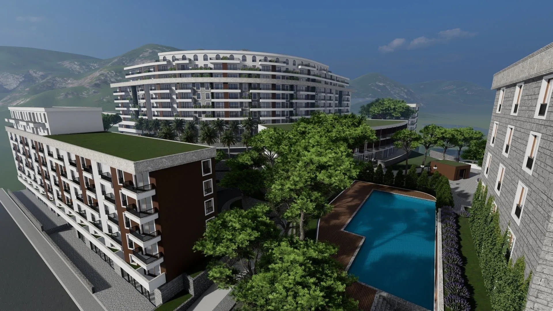 Sale, two bedroom apartment, 42m², Bečići, Budva