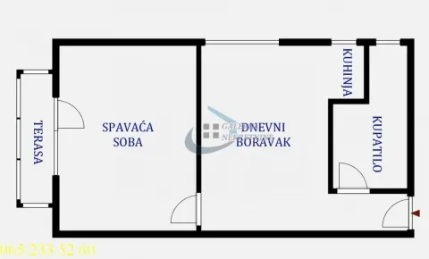 Sale, one bedroom apartment, 38m², Kanarevo Brdo, Beograd - image 4