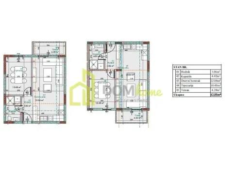 Prodaja, jednosoban stan, 44m², Donja Gorica, Podgorica - image 7