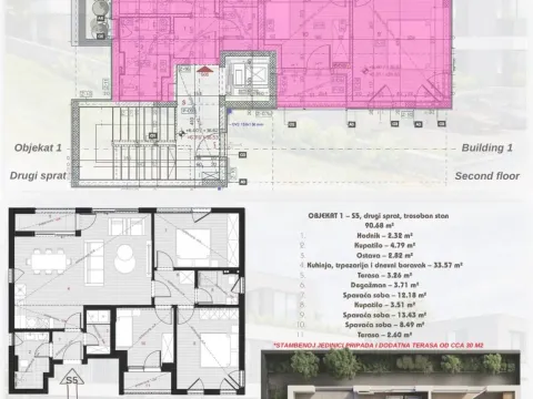 Sale, one bedroom apartment, 51m², Dobrota, Kotor - image 3