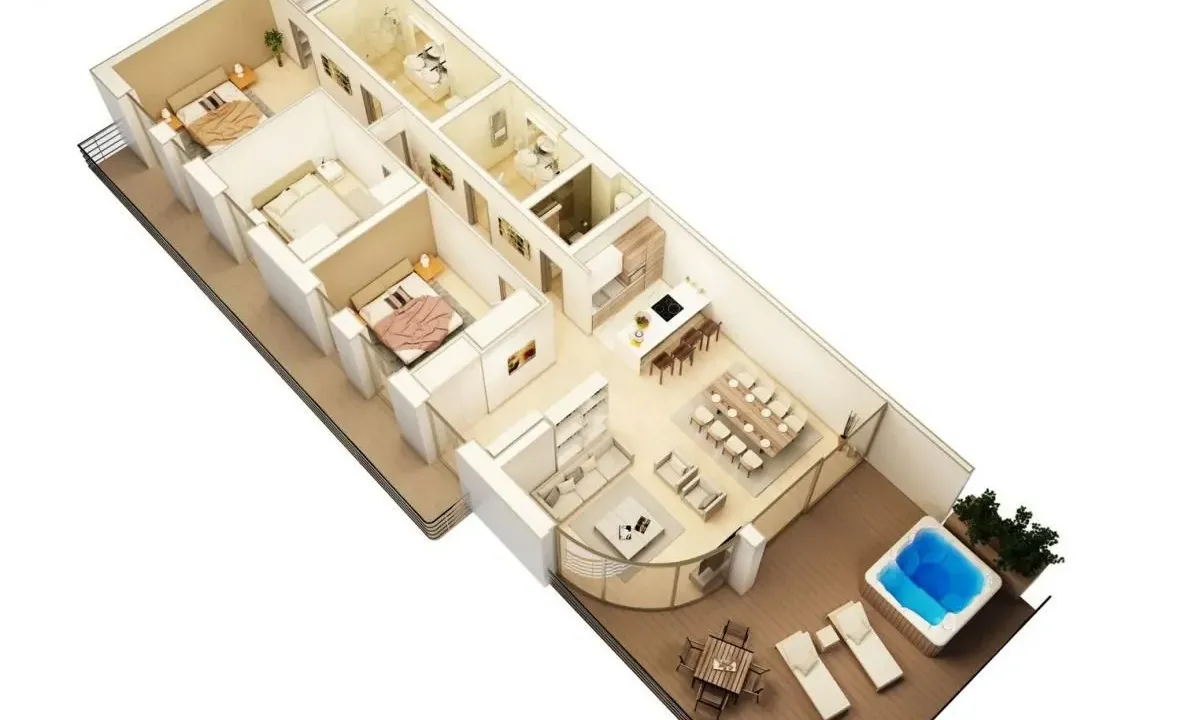 Prodaja, trosoban stan, 1m², Budva, Crna Gora