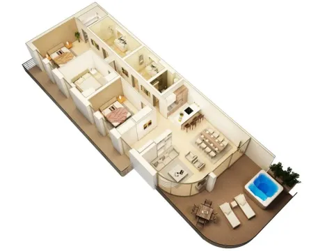 Sale, three bedroom apartment, 1m², Budva, Crna Gora