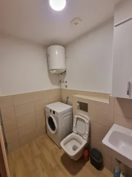 Kupatilo opremljeno toaletom, umivaonikom, veš mašinom i bojlerom. - image 14