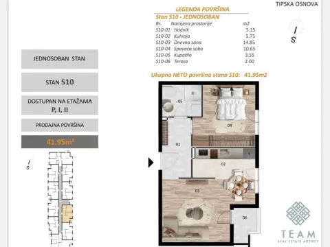 Prodaja, jednosoban stan, 42m², Zabjelo, Podgorica - image 3