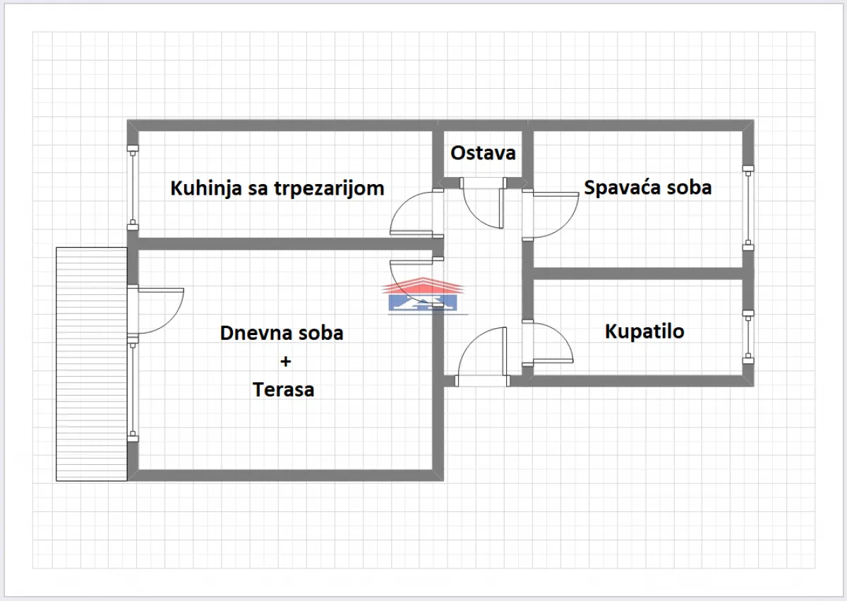 Prodaja, dvosoban stan, 48m², Podbara, Novi Sad Sve Podlokacije