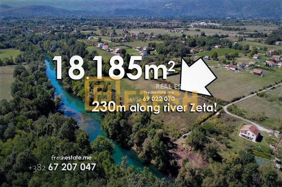 Prodaja, plac, 18185m², Danilovgrad, Crna Gora