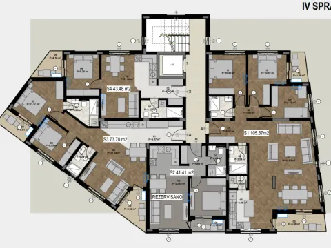 Sale, two bedroom apartment, 74m², Bar, Crna Gora - image 7