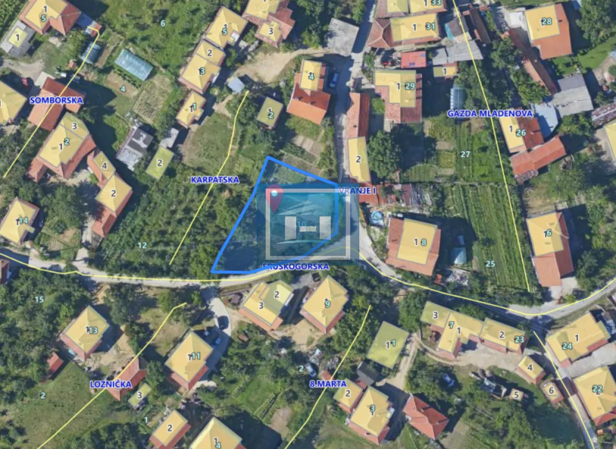 Prodaja, plac, 710m², Sobina, Vranje