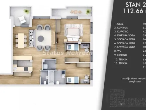 Prodaja, četvorosoban stan, 113m2, Centar, Novi Sad Prodaja, četvorosoban stan, 113m2, Centar, Novi Sad
