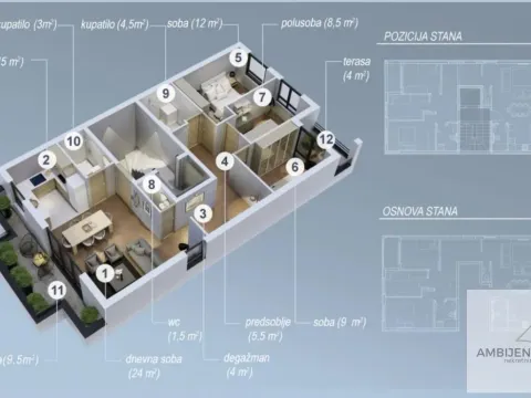 Prodaja, trosoban stan, 101m², Slavujev Venac, Zvezdara Sve Podlokacije - image 4