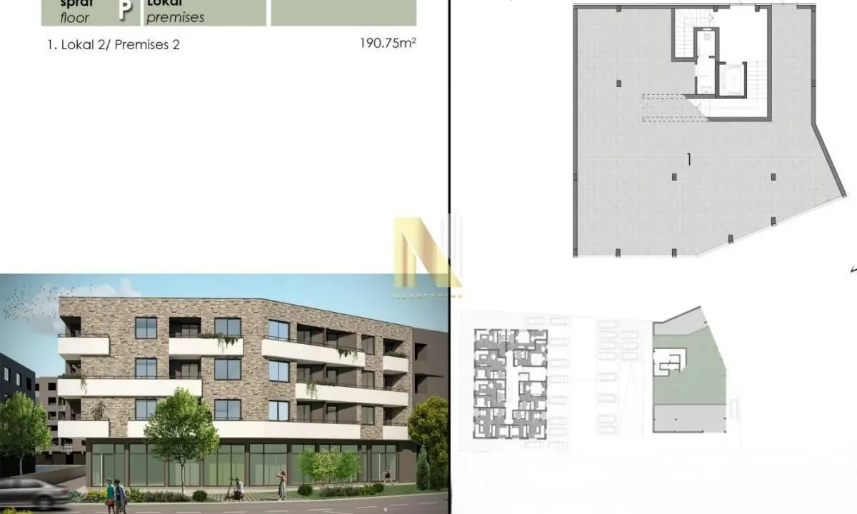 Sale, office space, 191m², Telep, Novi Sad Sve Podlokacije