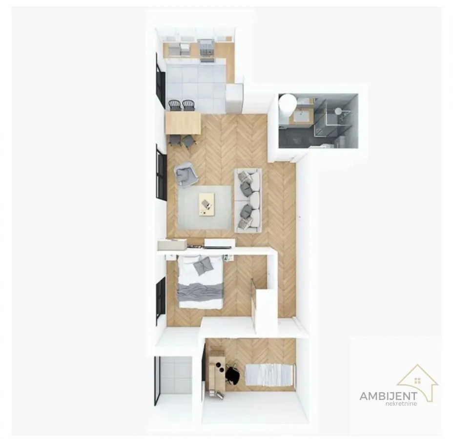 Prodaja, dvosoban stan, 60m², Centar Sve Podlokacije, Beograd