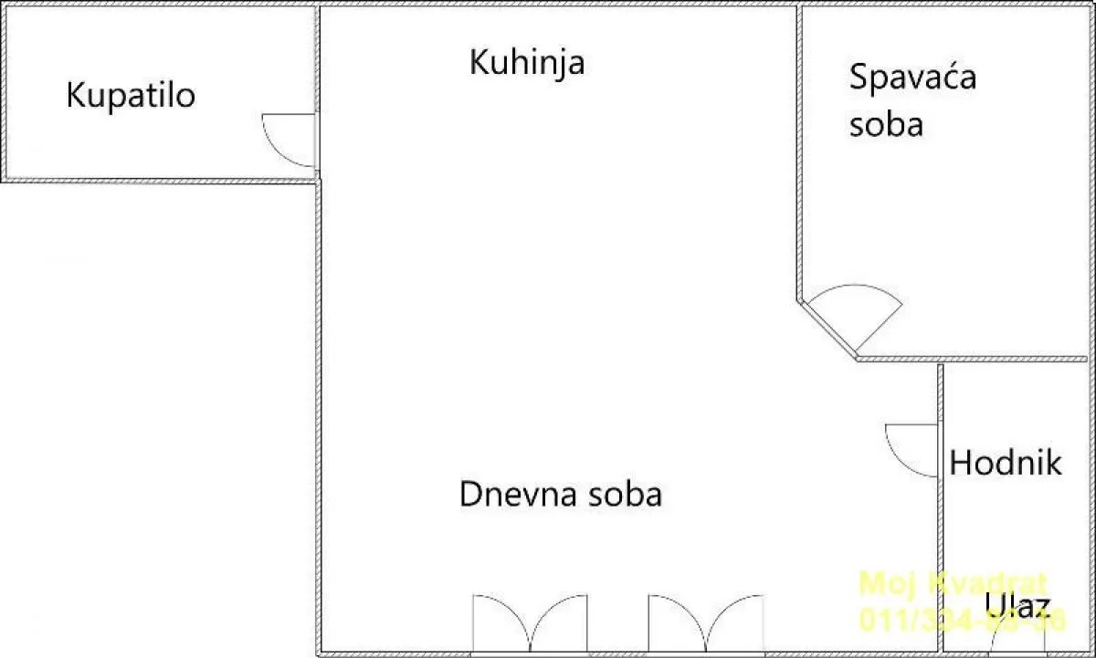 Sale, three bedroom apartment, 98m², Novi Beograd Blok 62, Novi Beograd Sve Podlokacije