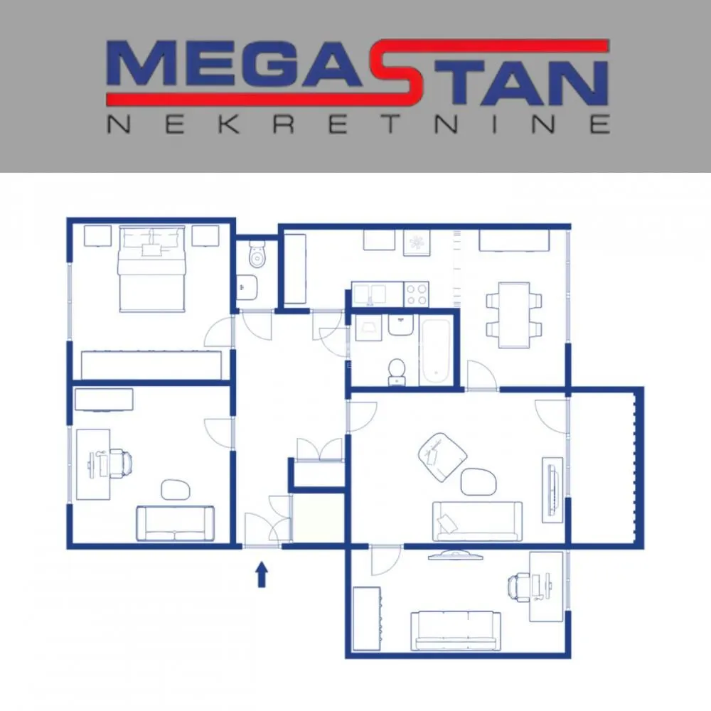 Sale, three bedroom apartment, 93m², Novi Beograd Blok 28, Novi Beograd Sve Podlokacije