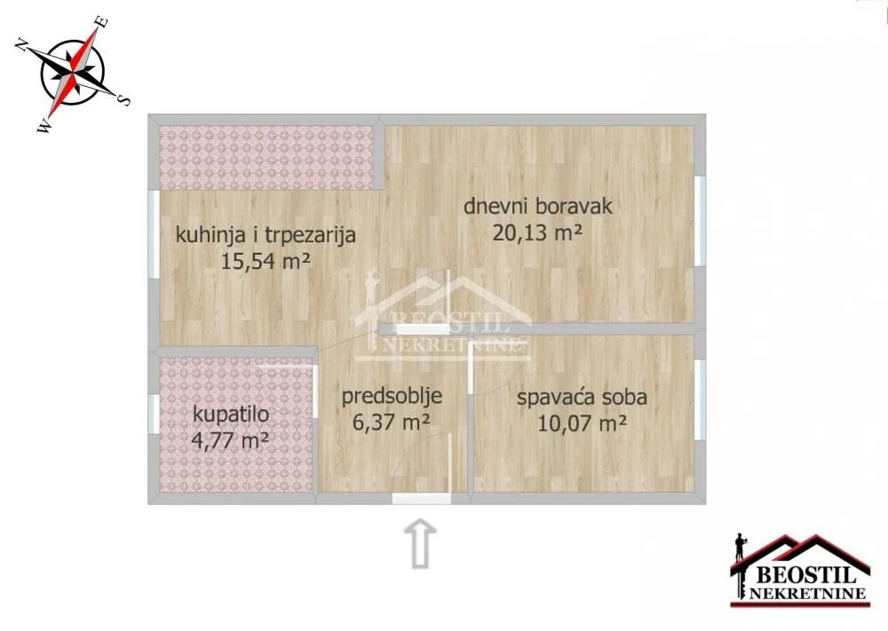 Sale, two bedroom apartment, 57m², Mladenovac, Beograd