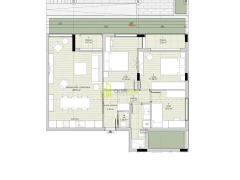 Prodaja, trosoban stan, 78m², Zabjelo, Podgorica - image 3