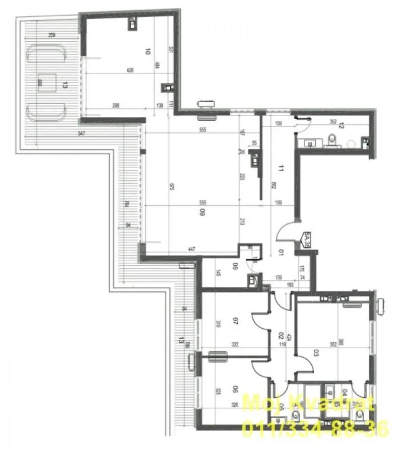 Sale, four bedroom apartment, 168m², Trošarina, Voždovac Sve Podlokacije