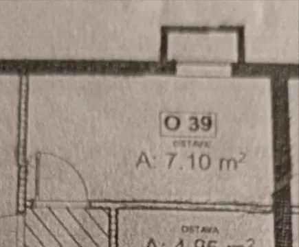 Architectural floor plan drawing with marked room area. - image 4