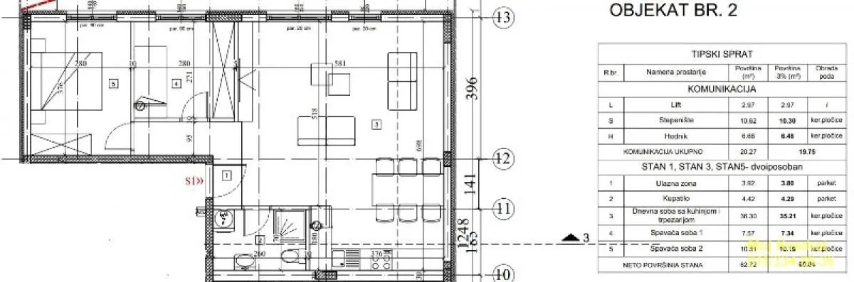 Sale, two bedroom apartment, 63m², Zemun Sve Podlokacije, Beograd