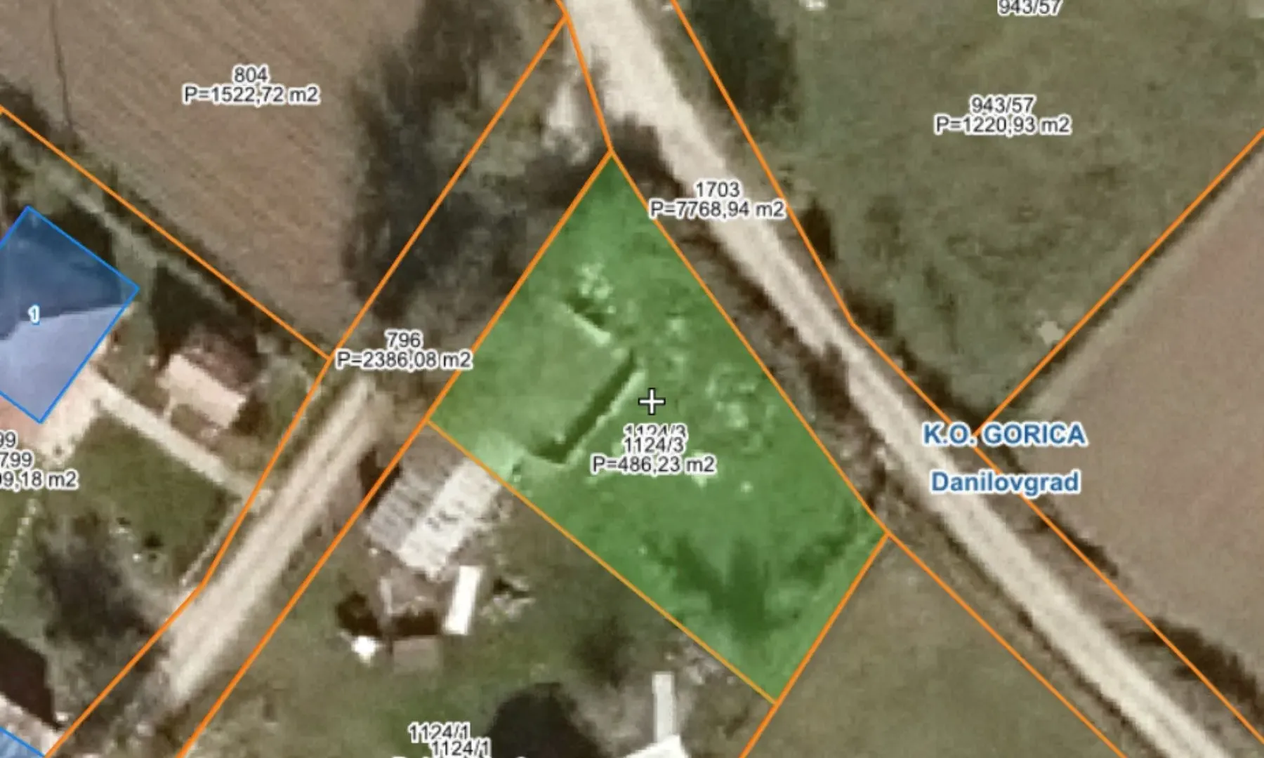 Prodaja, plac, 457m², Gorica, Danilovgrad