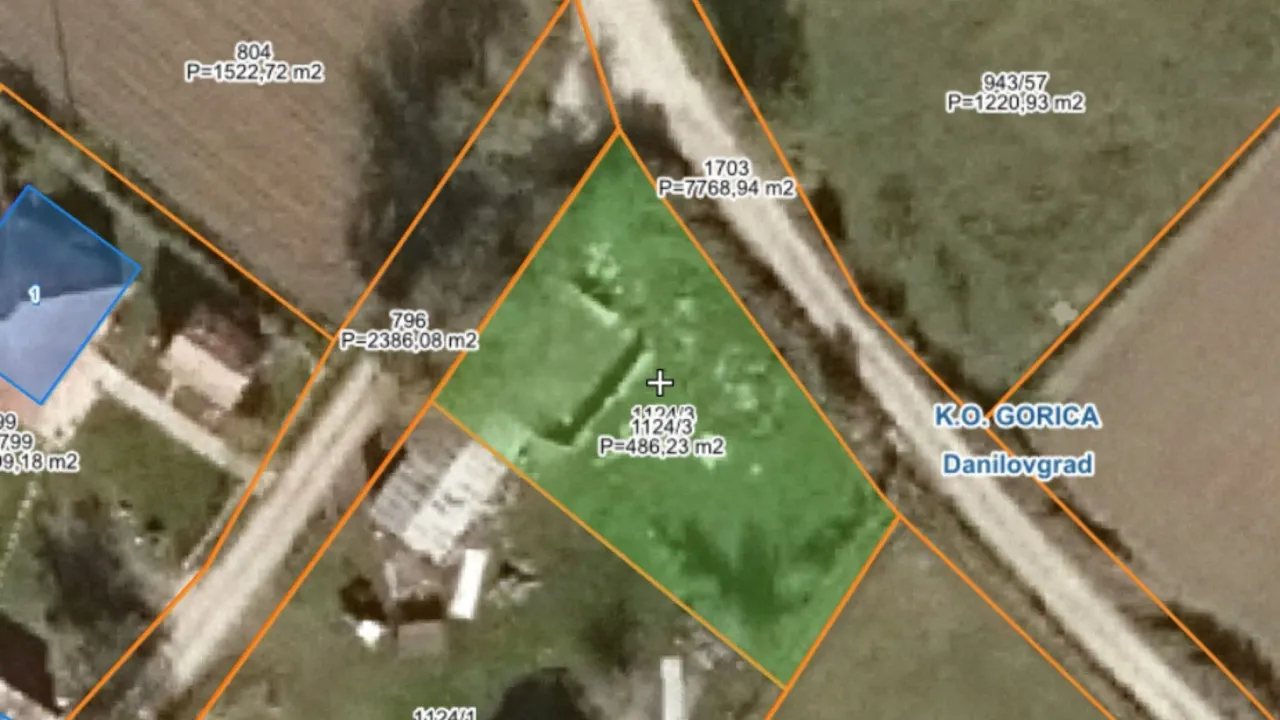 Sale, land lot, 457m², Gorica, Danilovgrad