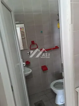 Smaller bathroom with ceramic tiles, washbasin and toilet bowl. - image 7