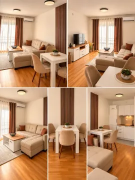 Rent, one bedroom apartment, 42m², Stari Aerodrom, Podgorica