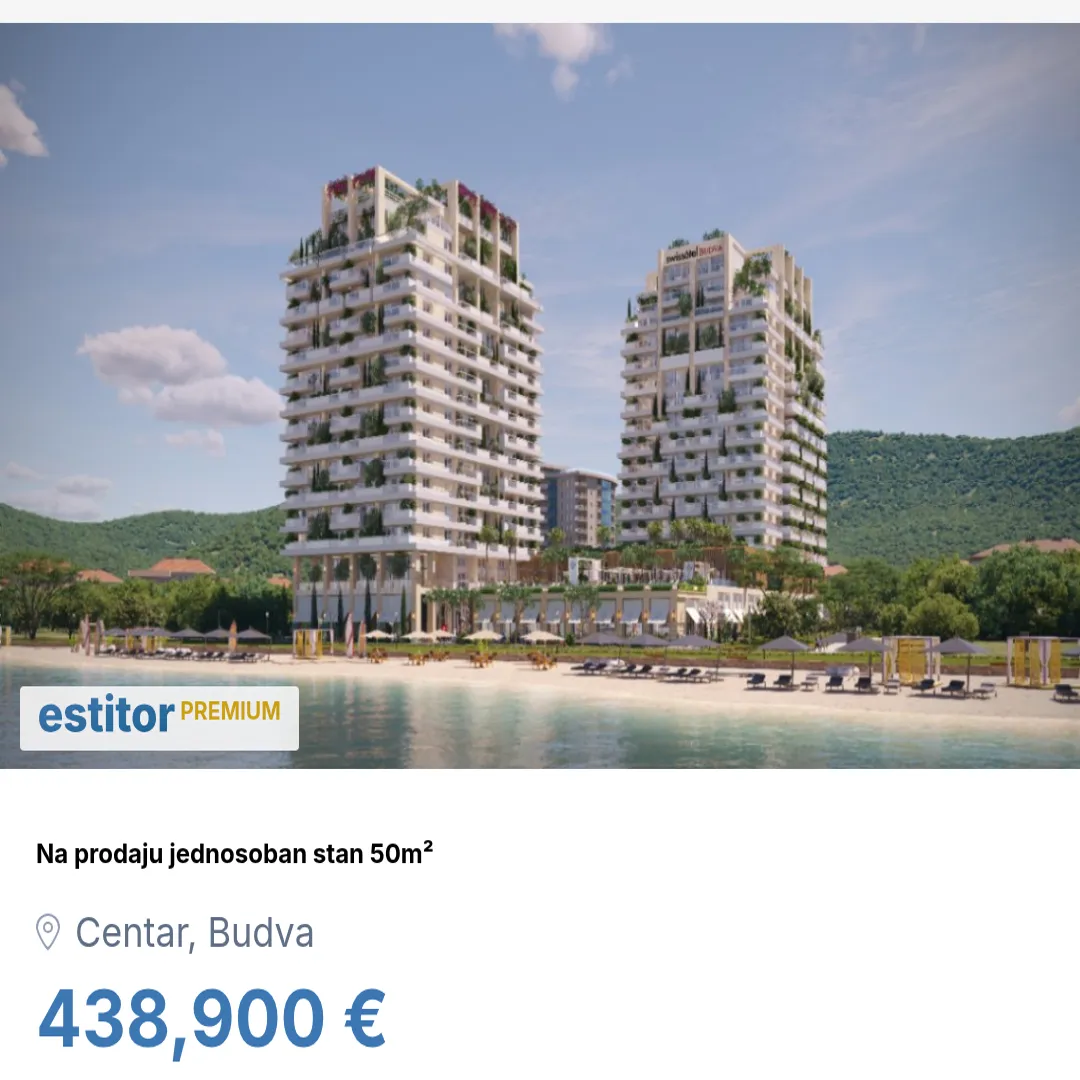 Sale, one bedroom apartment, 50m², Centar, Budva