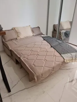 Furnished bedroom with a double bed and built-in wardrobe. - image 6