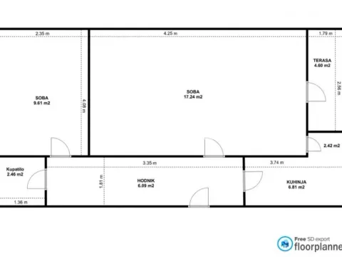 Sale, one bedroom apartment, 47m², Sremčica, Beograd - image 10