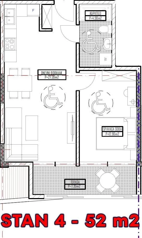 Prodaja, jednosoban stan, 52m², Ulcinjsko Polje, Ulcinj