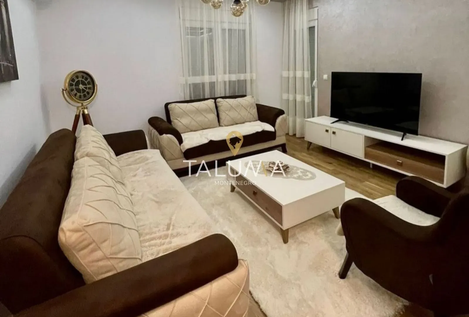 Izdavanje, dvosoban stan, 66m², Zabjelo, Podgorica
