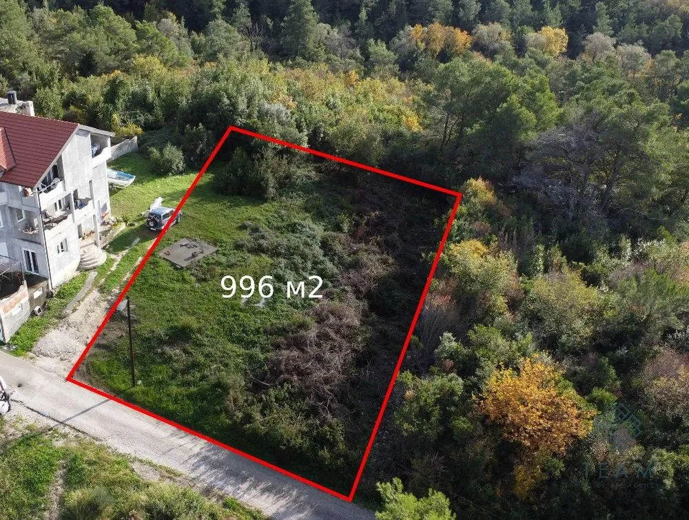 Prodaja, plac, 996m², Mrčevac, Tivat
