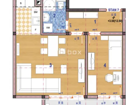 Sale, one bedroom apartment, 46m², Donja Vrežina, Niš - image 2