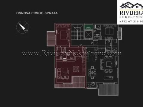Sale, one bedroom apartment, 66m², Opatovo, Tivat - image 3