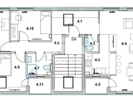 Sale, three bedroom apartment, 93m², Palilula Sve Podlokacije, Beograd