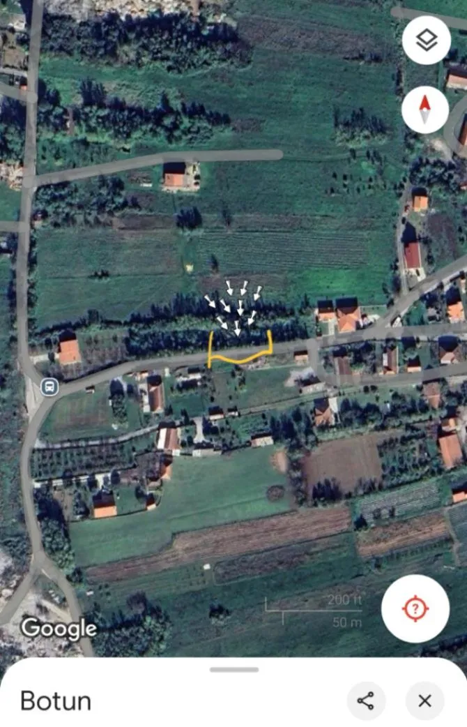 Prodaja, plac, 500m², Botun, Podgorica
