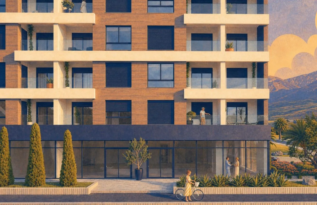 Sale, one bedroom apartment, 47m², Ilino, Bar