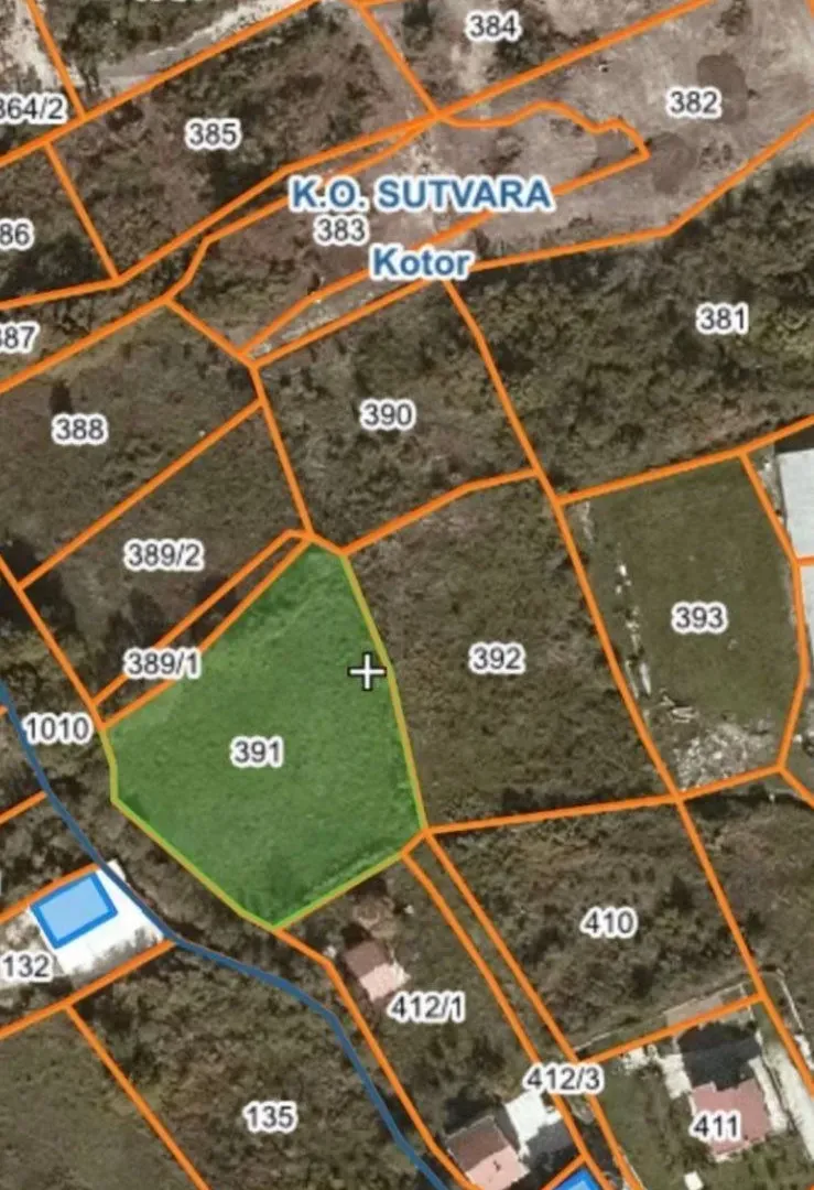 Prodaja, plac, 2547m², Sutvara, Kotor