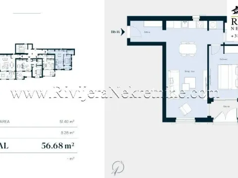 Prodaja, jednosoban stan, 57m², Tivat, Crna Gora - image 8