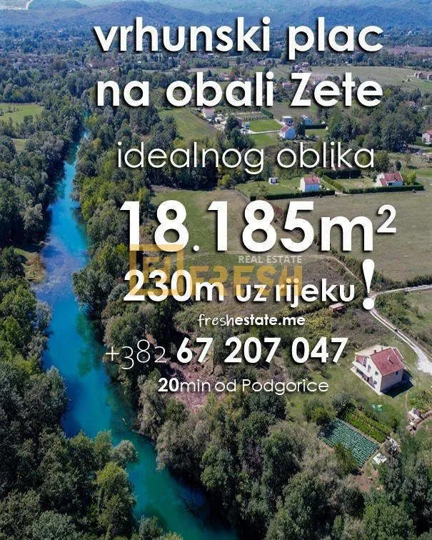 Prodaja, plac, 18185m², Danilovgrad, Crna Gora