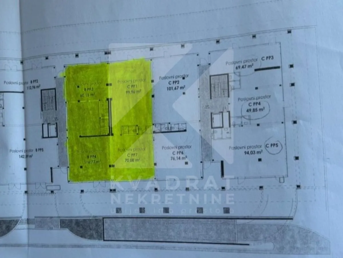 Rent, office space, 100m², Kruševac, Podgorica